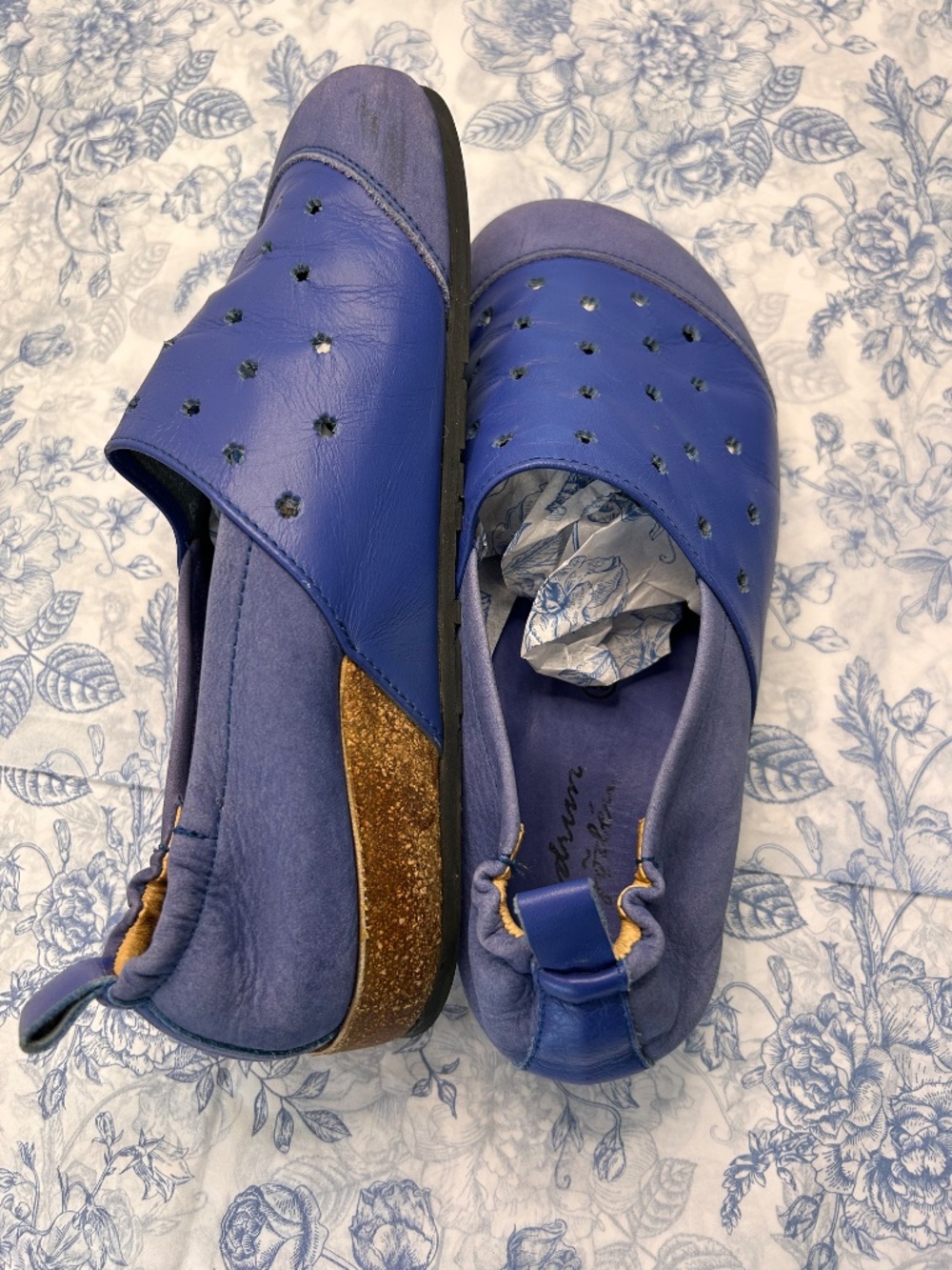 Gudrun Sjöden leather/cork shoes, size 7 - Picture 3 of 8
